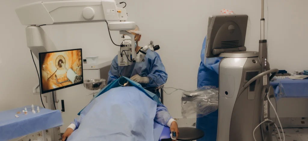 katarakt tedavi esnasında